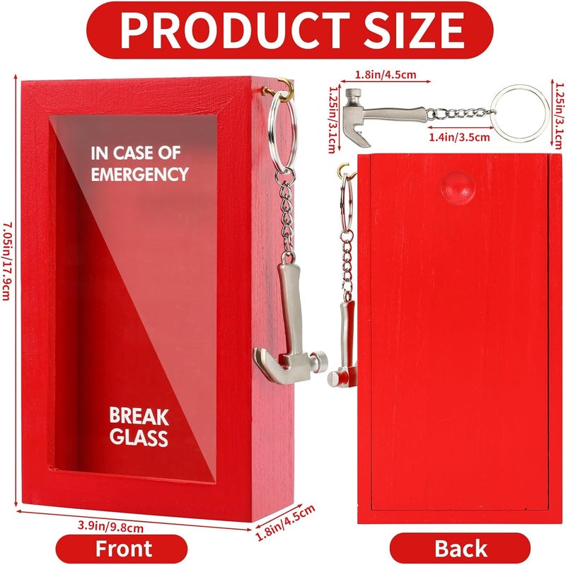 JULEASEL Funny Gift Emergency Box w/Hammer, Break in Case of Emergency Box, Personalized Prank Gag Gift for Birthday Holiday, Funny Desk Decor, White Elephant Gift for Friend Coworker Family - Image 5
